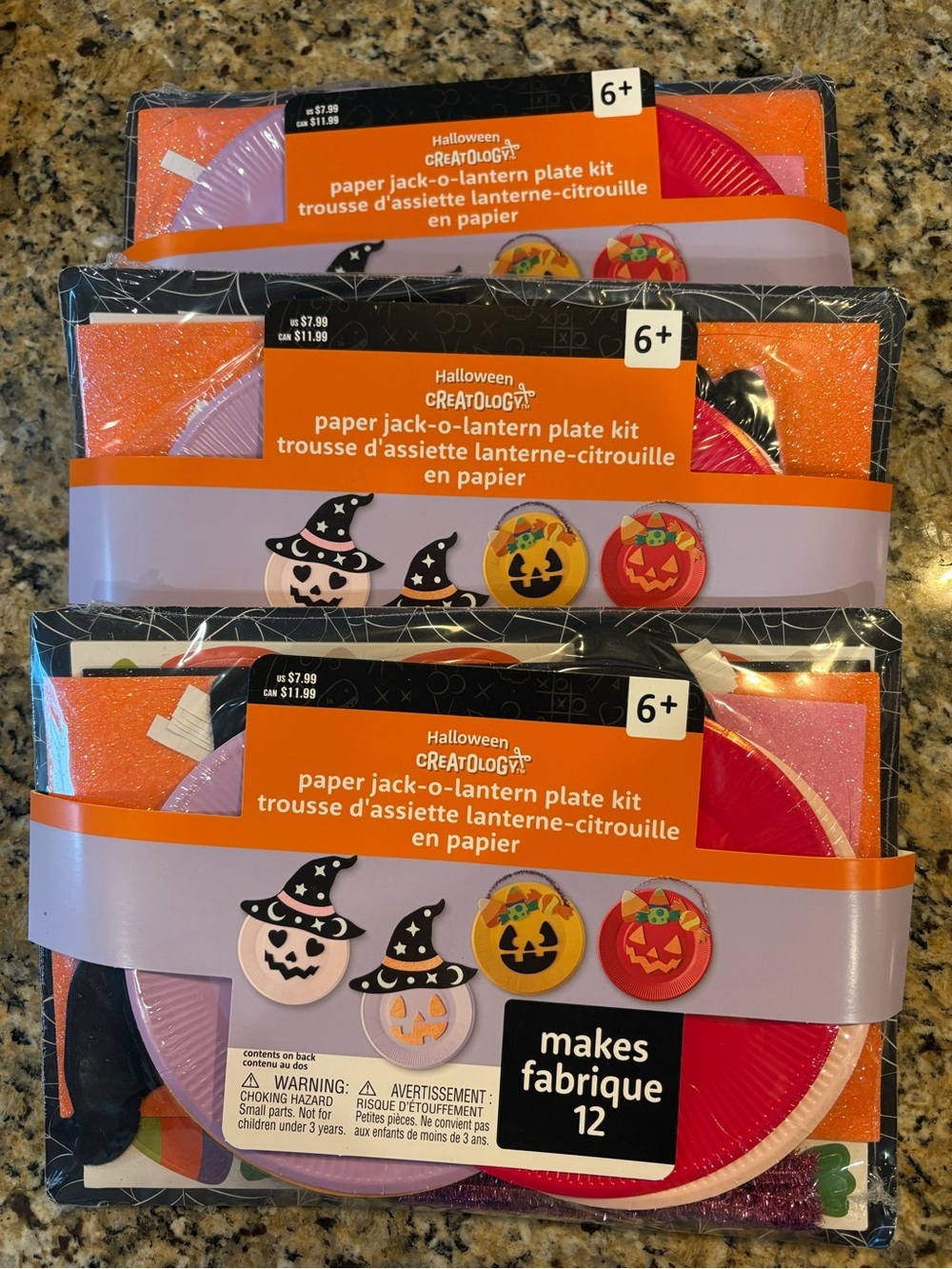 🎃Paper Jack-O-Lantern Plate Kit Bundle